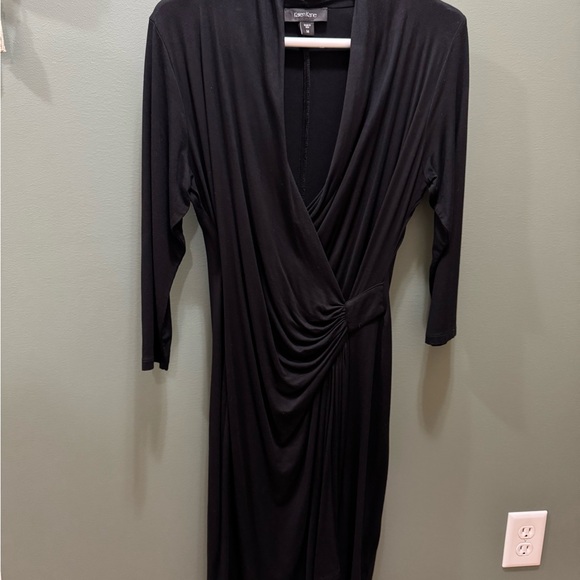 Karen Kane Dresses & Skirts - Karen Kane Black Asymmetrical Wrap Dress